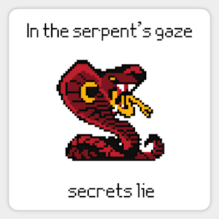 Pixel Serpent: Secrets Revealed Magnet